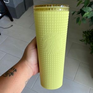 Starbucks yellow tumbler cup